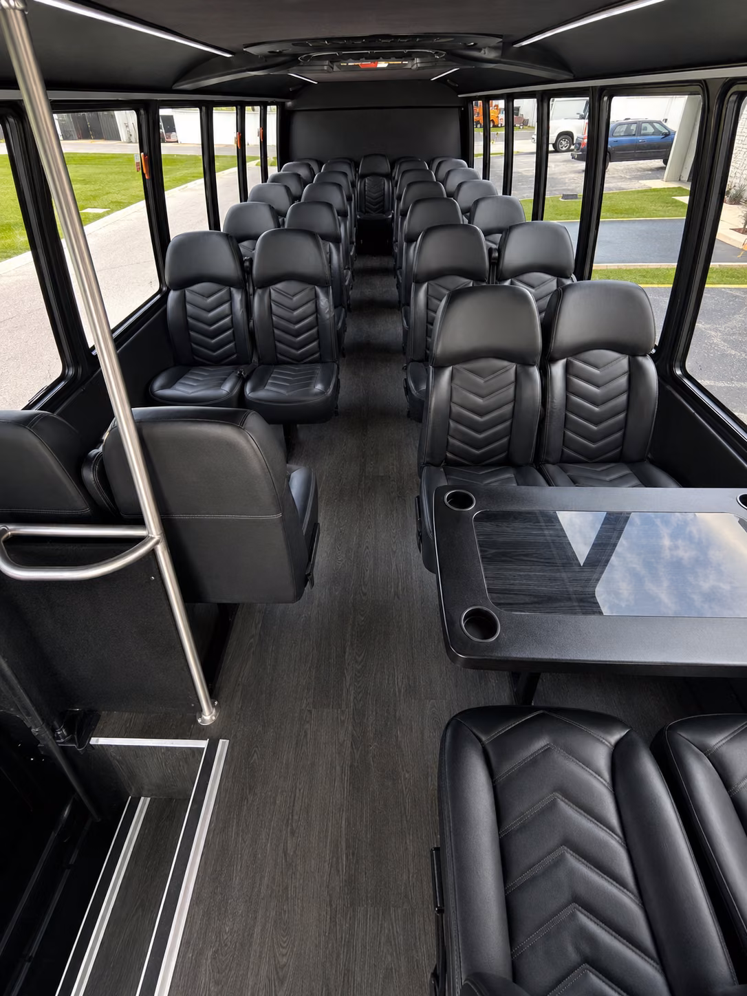 league city 15 passenger minibus inside