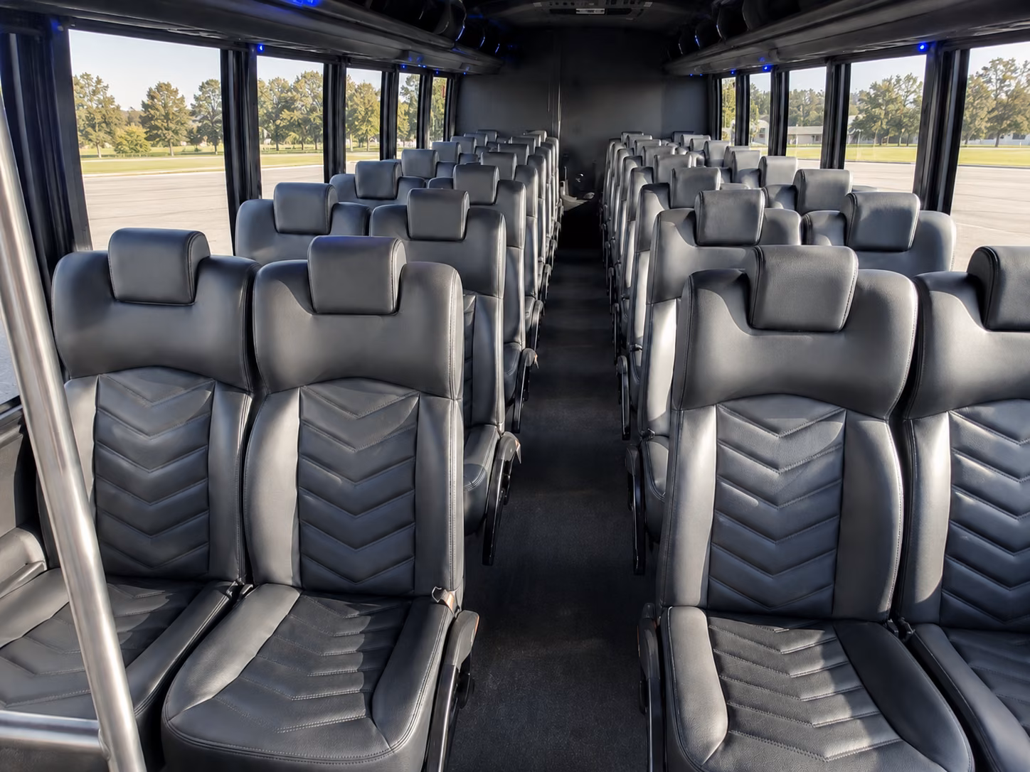 league city 15 passenger minibus interior