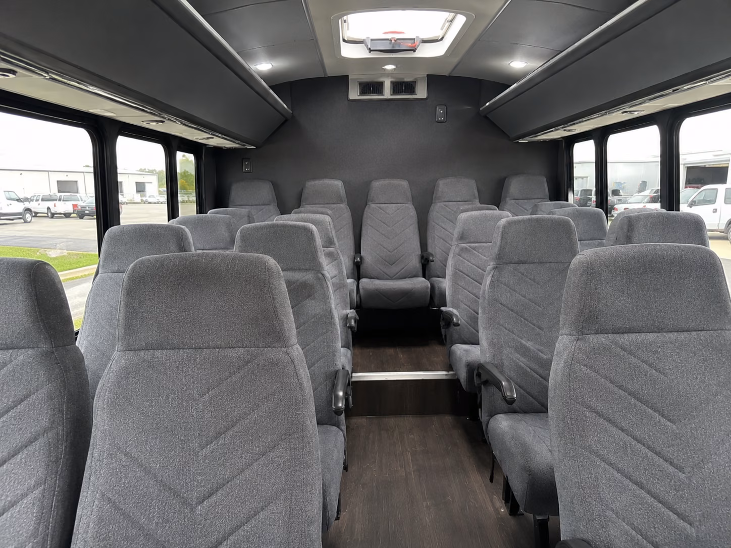 league city 18 passenger minibus inside