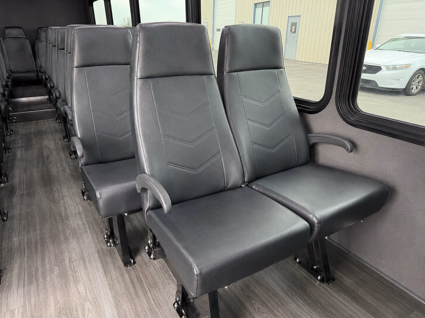 league city 18 passenger minibus interior