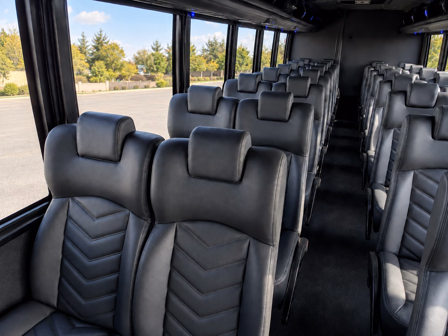 league city 20 passenger minibus interior
