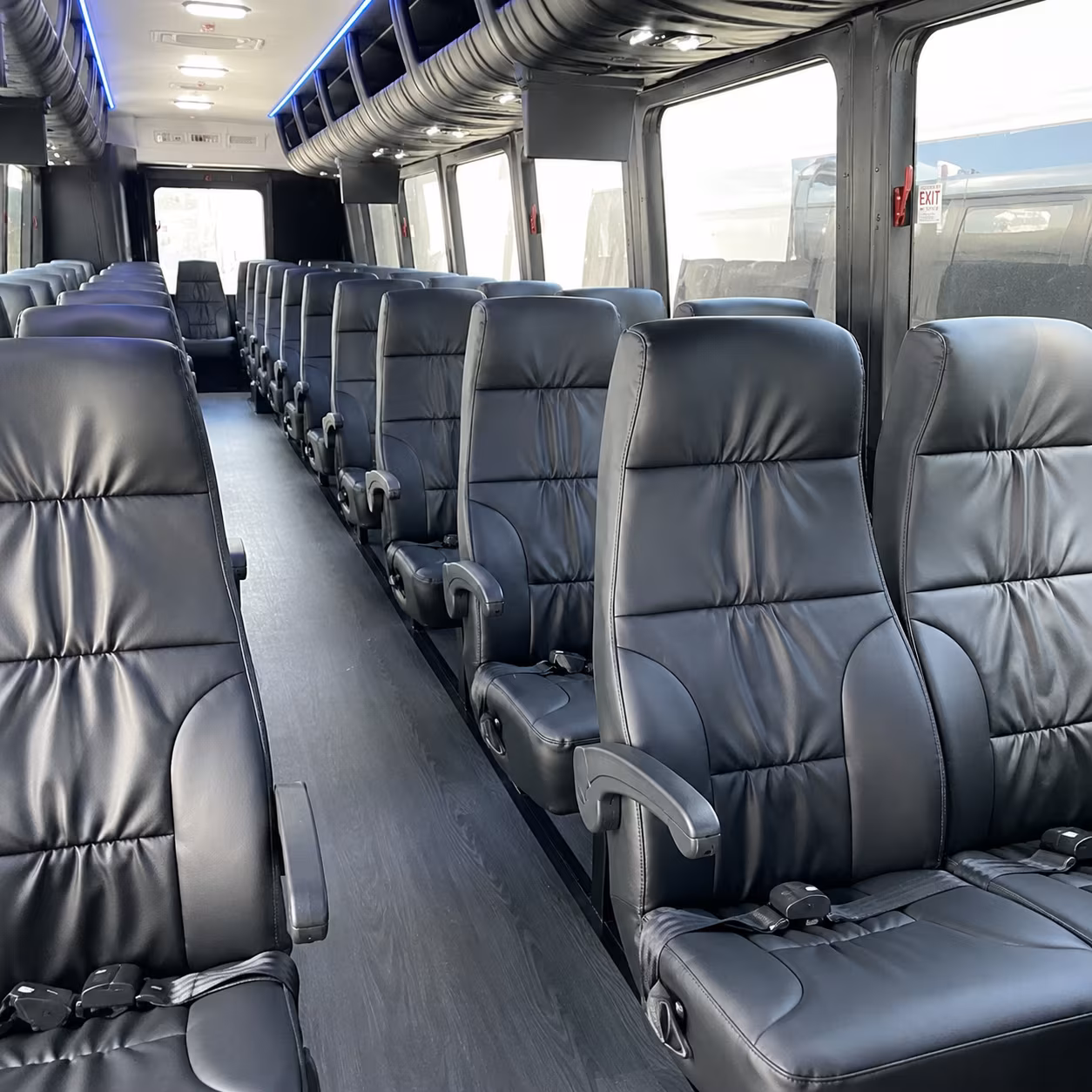 league city 25 passenger minibus inside