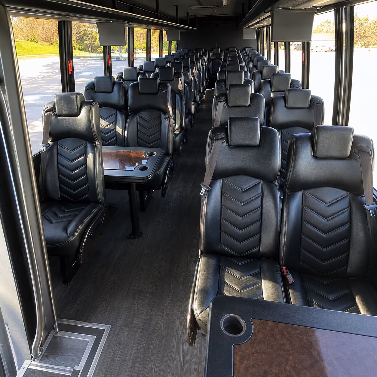 league city 25 passenger minibus interior