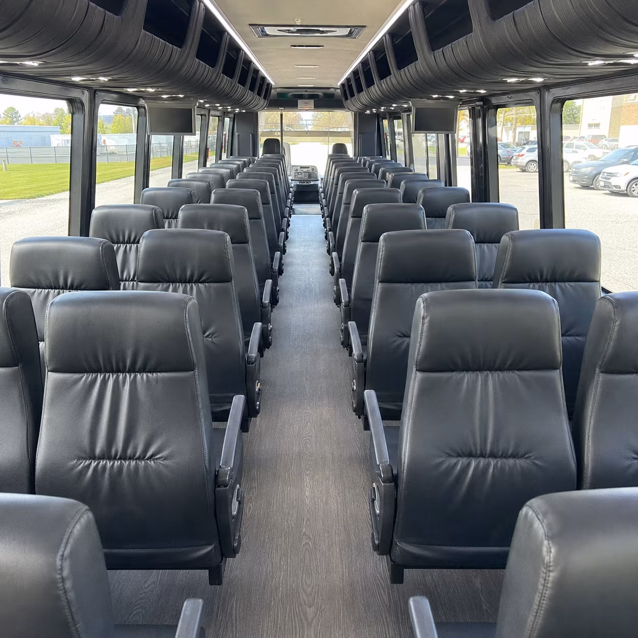 league city 28 passenger minibus inside