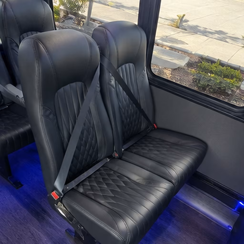 league city 30 passenger minibus interior