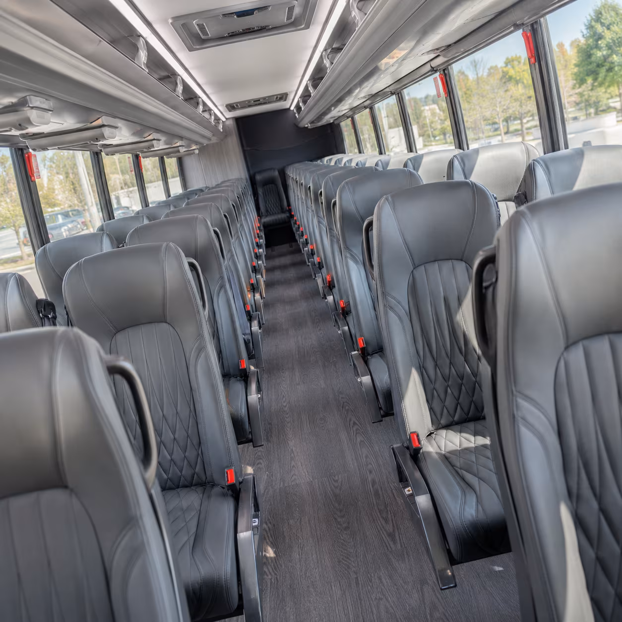 league city 35 passenger minibus inside