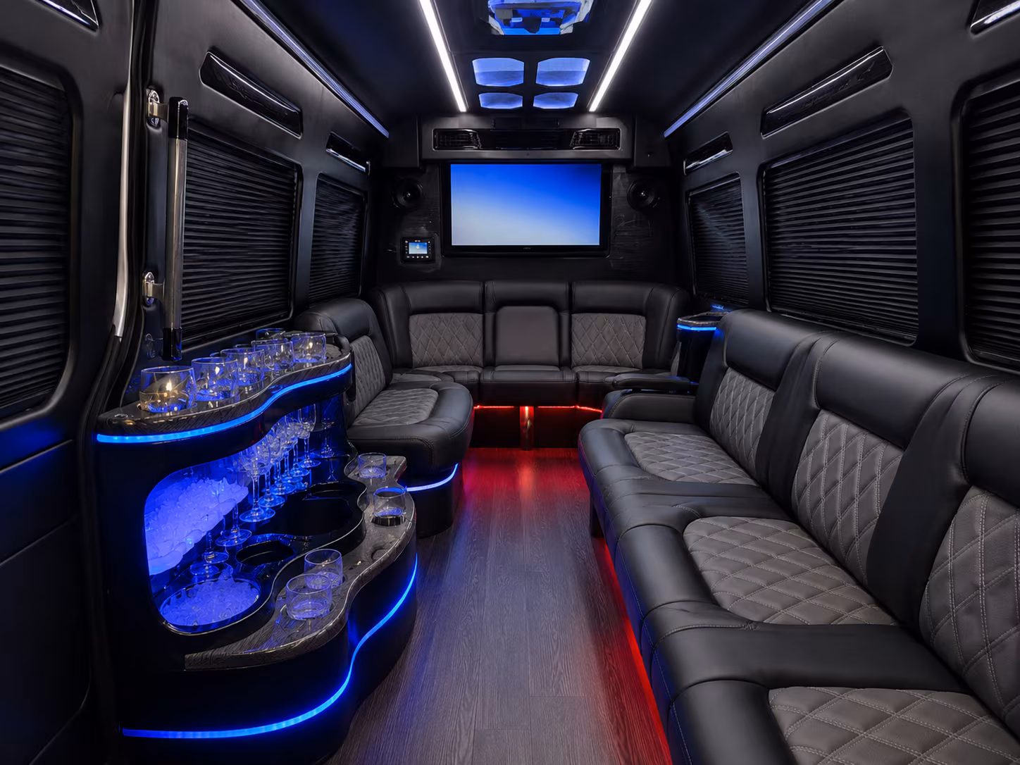 league city sprinter limousine inside