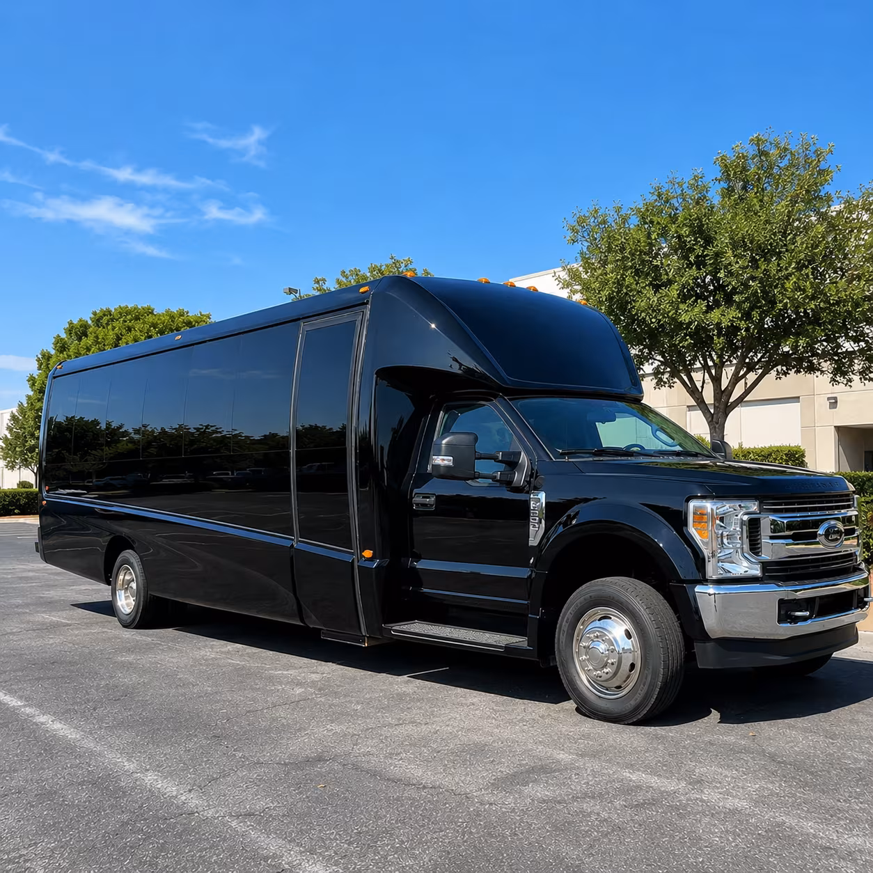 shuttle buses for league city wedding guests between hotels and venues
